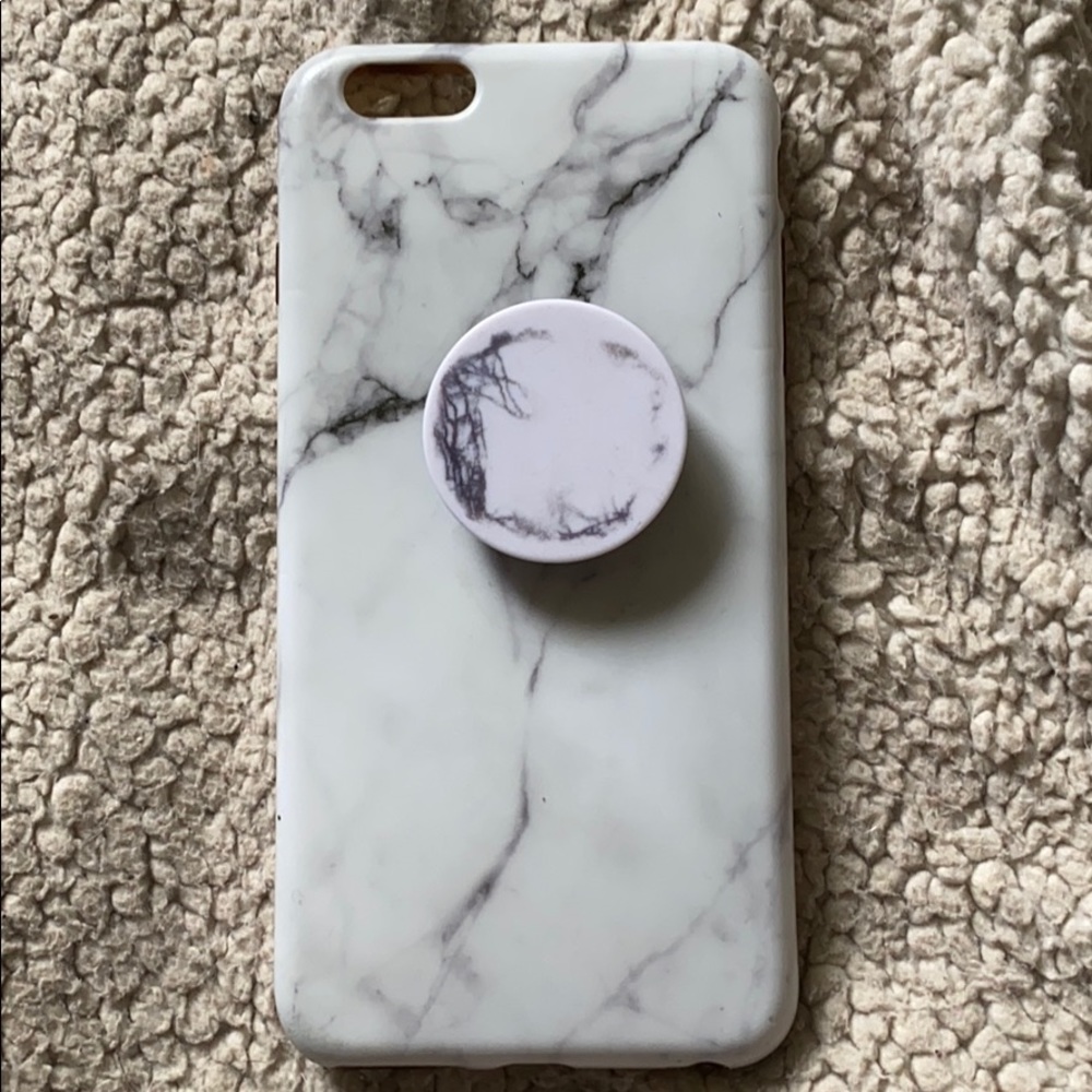 iPhone 6/7s plus case + pop-socket
